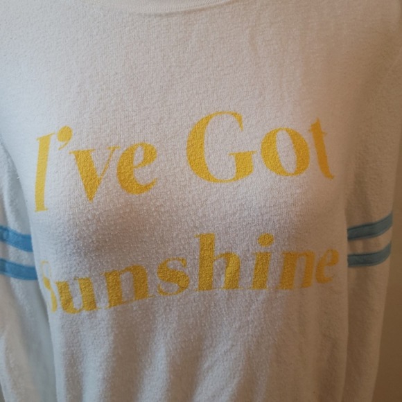 Wildfox I've Got Sunshine Baggy Beach Jumper Sweatshirt Size Small NWT HTF! - Picture 6 of 7